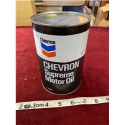 Chevron Tin Litre Oil Can