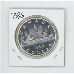 1963 Canada Silver Dollar