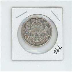 1954 Canada 50 Cent Coin