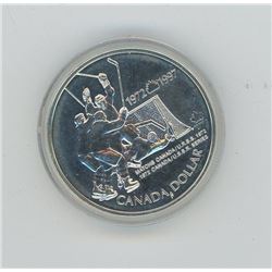 1997 Canada Silver Dollar - Celebrating 1972 Canadian Russian Olympic Games