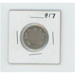 1905 Canada 25 Cent Coin