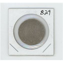 1918 Newfoundland Canada 50 Cent Coin