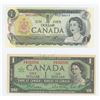Image 1 : (2) Canada 1$ Bill - (1) 1967 (1) 1973