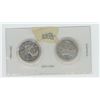 Image 1 : 1961 and 1965 Canada 25 Cent Coins