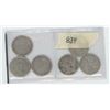 Image 2 : (6) 25 Cent Coins (1940's-50's)