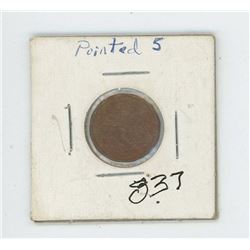 1985 Canada One Cent - Pointed 5