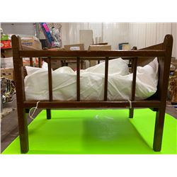Vintage Wood Doll Crib