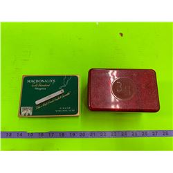 Vintage Tobacco Tin & Tobacco Box