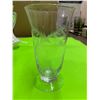 Image 5 : Lot Etched Glass Vases & Pedestal Bowl Etc.