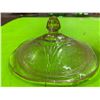 Image 4 : Depression Glass Cookie Jar  ( Royal Lace) Minor Chip