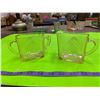 Image 1 : 2 Depression Glass Creamers ( Pink Chevron)