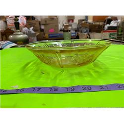 Depression Glass Bowl (Cabbage Rose Bowl)