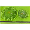 Image 1 : 2 Bubble Glass Plates 5.5" X 9.5"