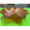Image 2 : Carnival Glass Bowl 9" Ruffled Edge
