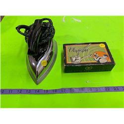 Vintage Electric Iron & Hair Clipper