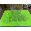 Image 1 : Lot Punch Bowl & 8 Glasses Etc.