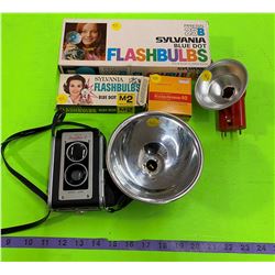 Lot Kodak Camera & Flashbulbs