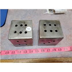 large steel dice