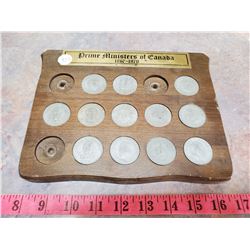 prime ministers of Canada tokens