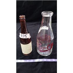 Co -Op Milk Bottle & Vintage Bottle