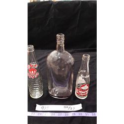 Lot Vintage Glass & Pop Bottles