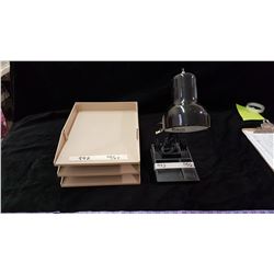 Desk Lamp & File Organizer
