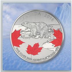 2016 $25 True North COLOURED   99.99% Silver