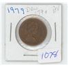Image 1 : 1979 One Cent - Double Date on "79" AU - Scarce