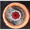 Image 3 : Roll of 2008 Coloured Poppy Quarters in Mint Roll