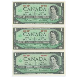 Lot of 3 1867 1967 Centennial Dollars