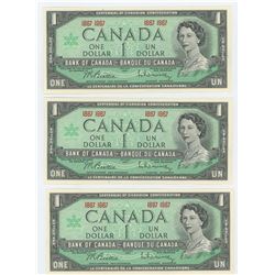 Lot of 3 1867 1967 Centennial Dollars