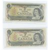Image 3 : 2 - $2 Bills 1986 & 2 - $1 Bills 1973 …see more