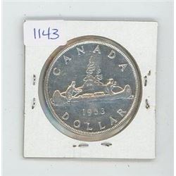 1953 Canadian $1 Coin