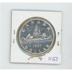 1957 Canadian $1 Coin