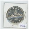 Image 1 : 1957 Canadian $1 Coin