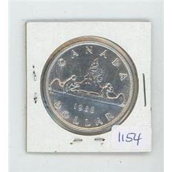 1936 Canadian $1 Coin