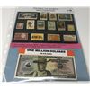 Image 1 : Historic U.S. Stamps 14 Different-Mint Condition And John Wayne Million Dollars
