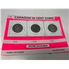 Image 1 : Canadian 50 Cents 1969, 1983, And 1987
