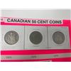Image 2 : Canadian 50 Cents 1969, 1983, And 1987