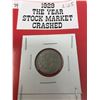 Image 4 : 1929- The Year Stock Market Crashed-One Cent And 5 Cent Coins
