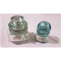 Lot of 2 Electrical Insulators