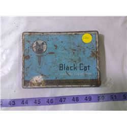 Black Cat Tobacco Flat Tin/Pocket Tin