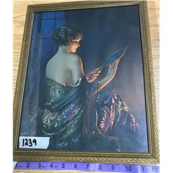 1920's Flapper Picture + Frame