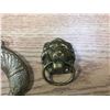 Image 3 : Brass Keychain Holder + Brass Lion Head