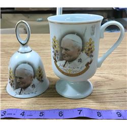 Joannes Paulus II Pope Bell + Cup
