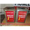 Image 1 : 2 Hills Bros Metal Canisters (One Full of Homemade Soup)
