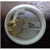Image 6 : Genuine Jade Ring - Gold Plated sz.8 in Decorative Holder