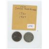 Image 1 : USA Indian Head Nickels - 1920 & 1937
