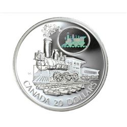 BOXED Transportation Hologram Series - Train $20 Can. Coin