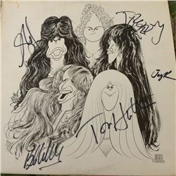 Signed Aerosmith Draw The Line Album Cover